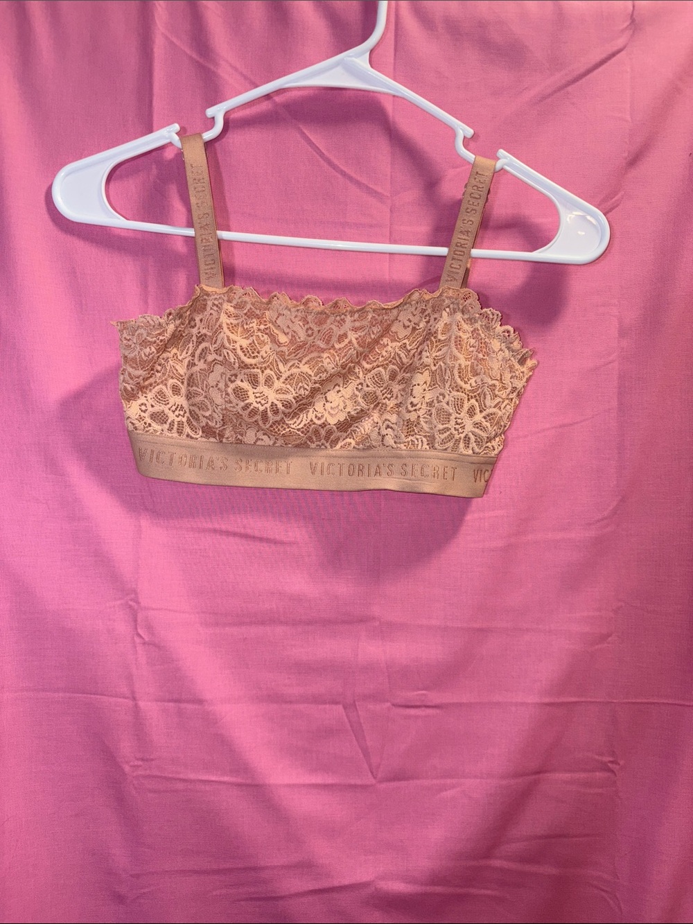 Victoria's Secret Beige Lace Bralette
